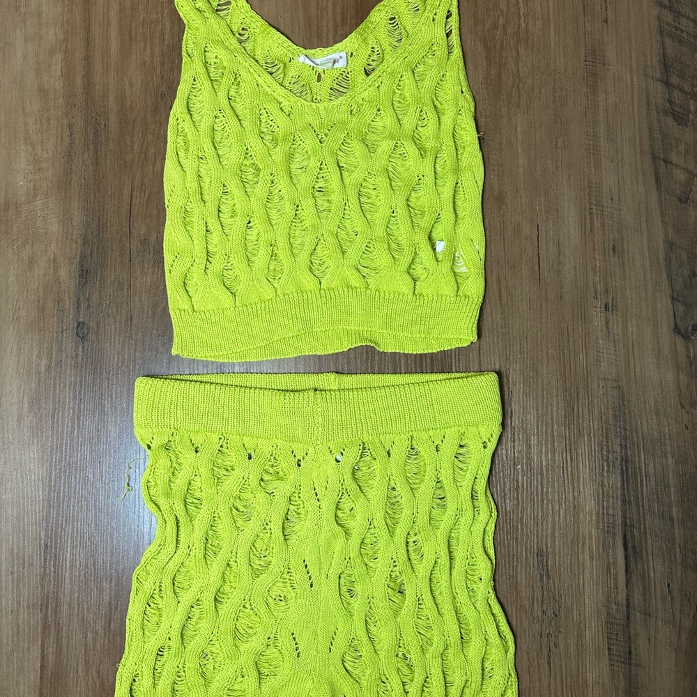 Vibrant Knit Two-Piece Set